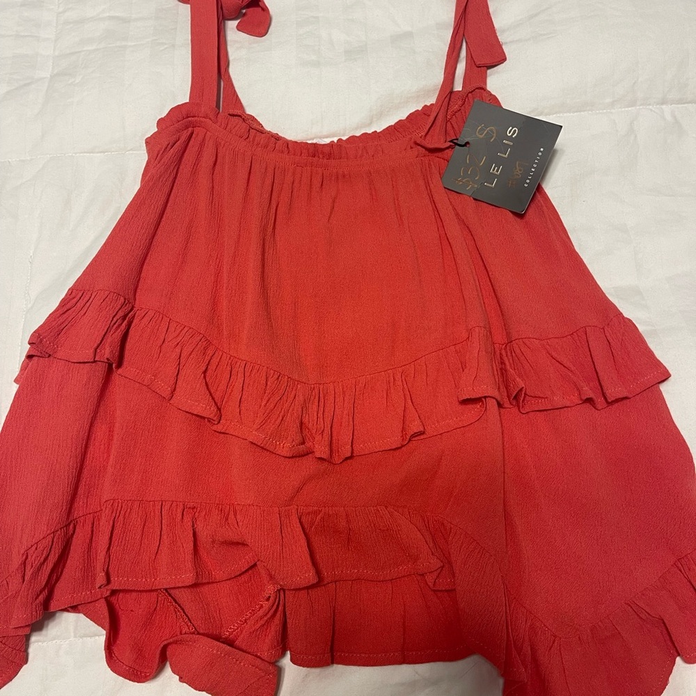 cute ruffle tank top